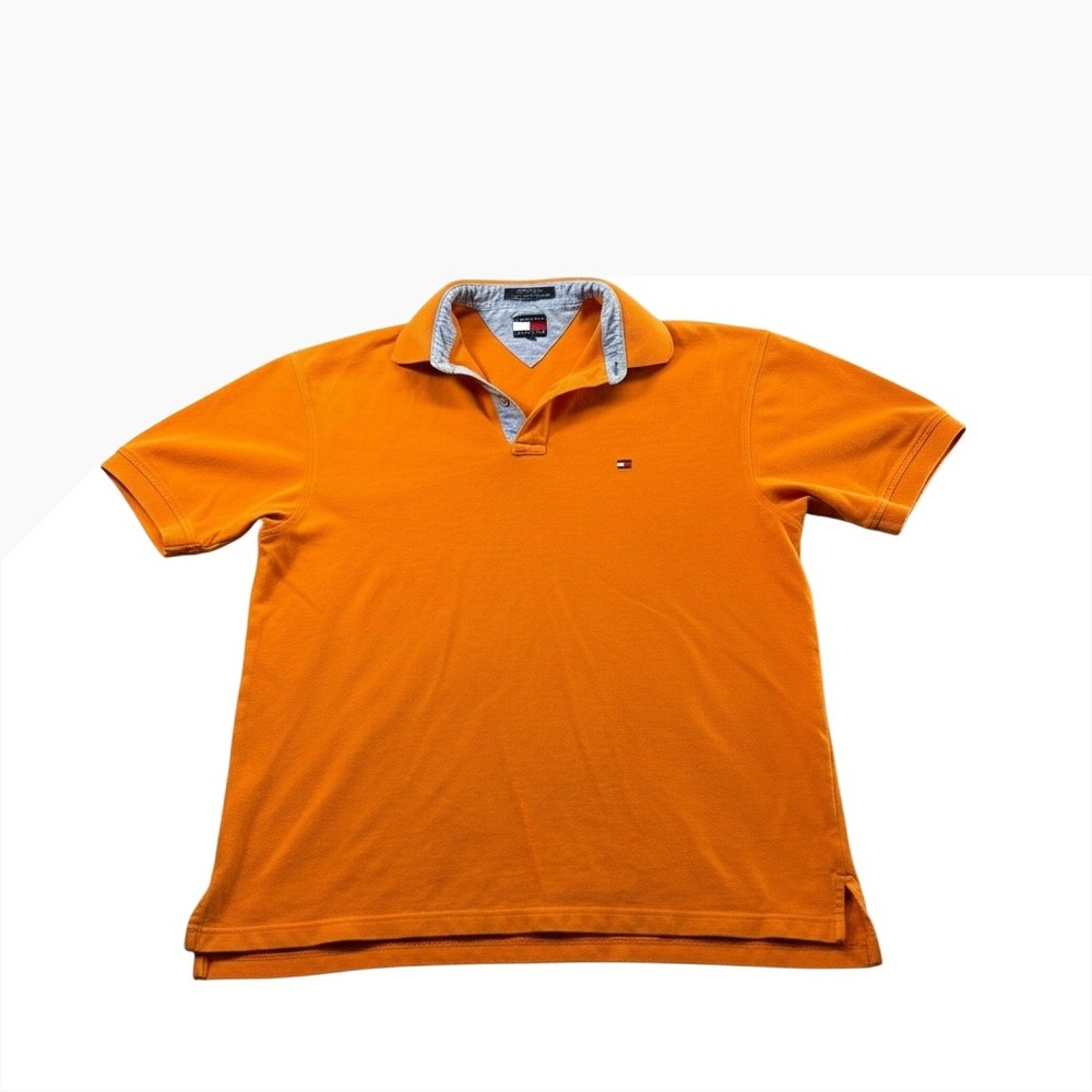 Vintage Tommy Hilfiger‎ Orange Pique Polo Shirt